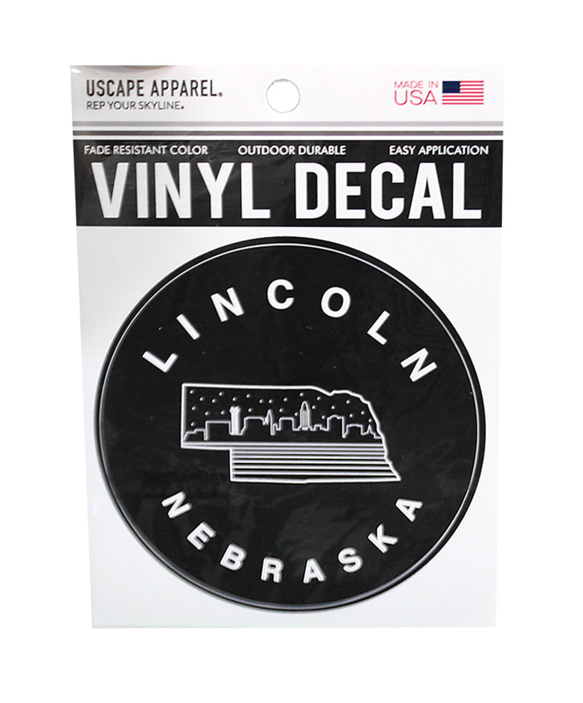 Lincoln Nebraska Skyline Decal