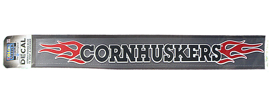 Flaming Cornhusker Decal