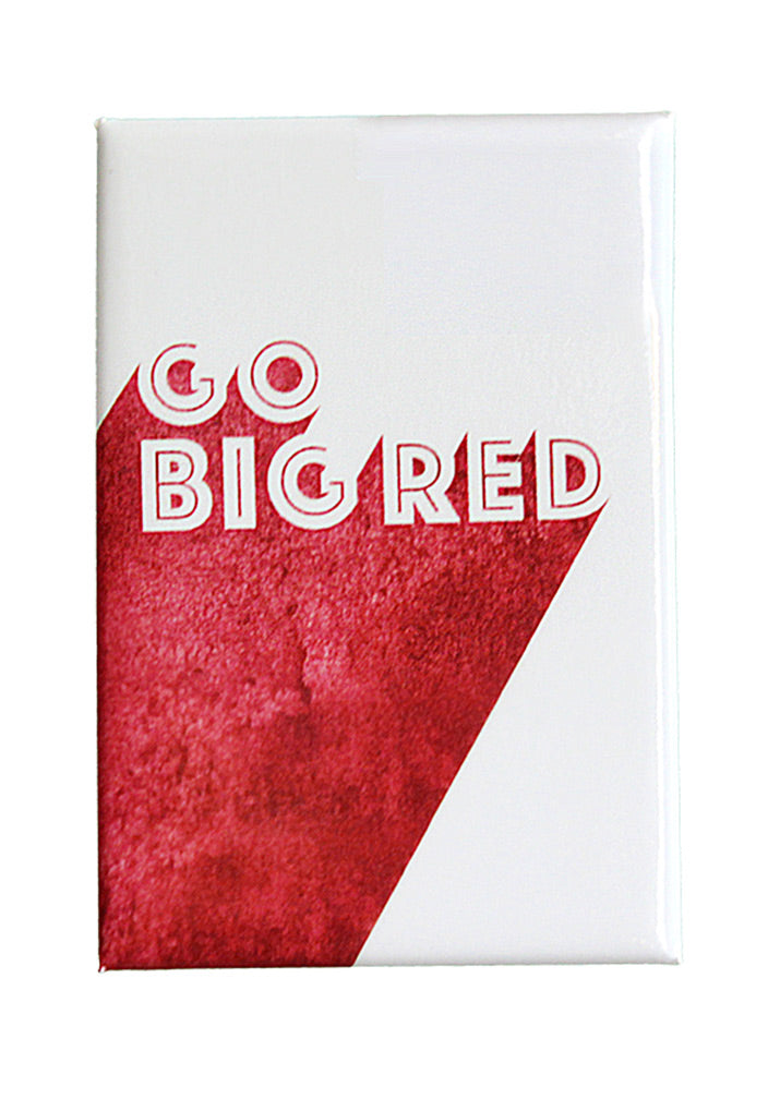 Go Big Red Shade Fridge Magnet