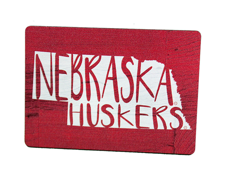 Nebraska State Wood Magnet