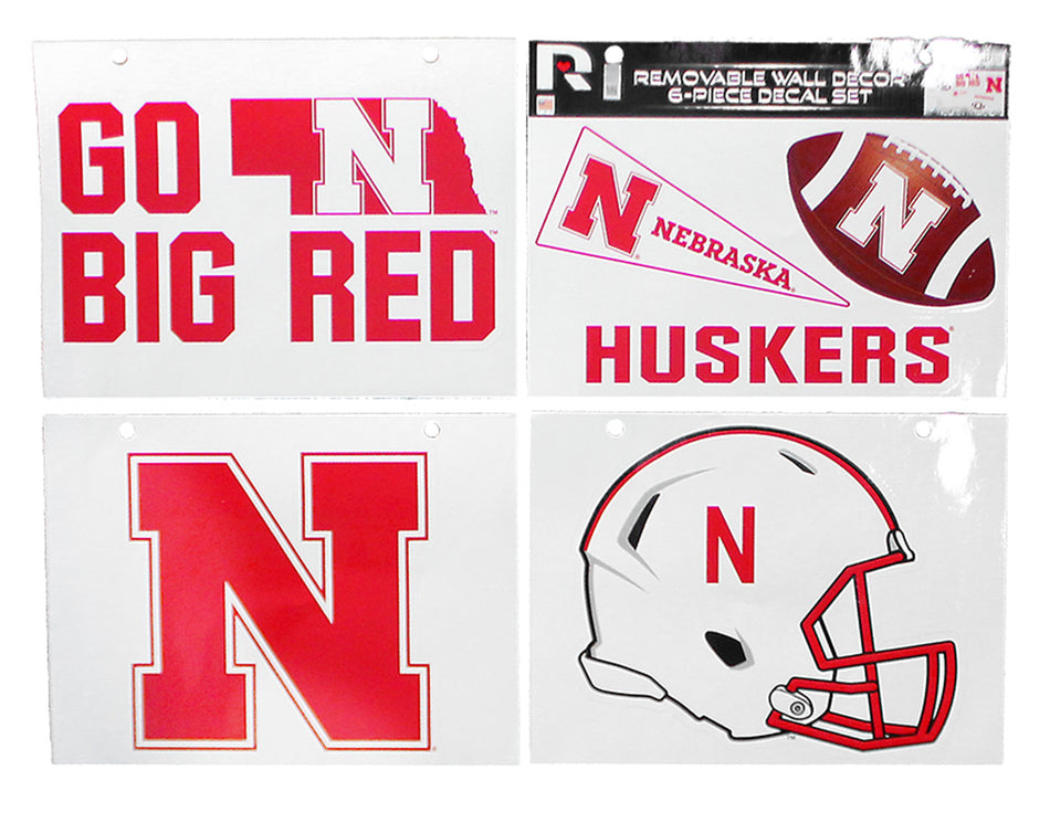 Huskers Movable Wall Decor Set