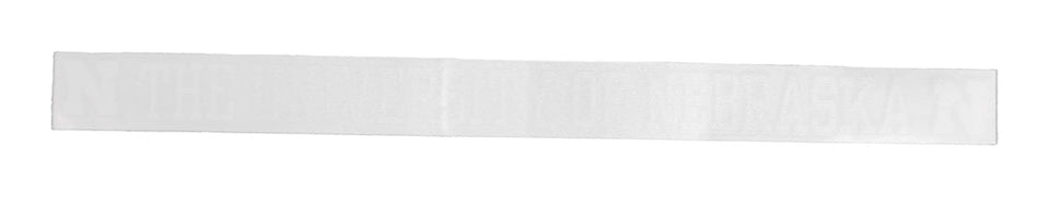 University Of Nebraska White Decal N