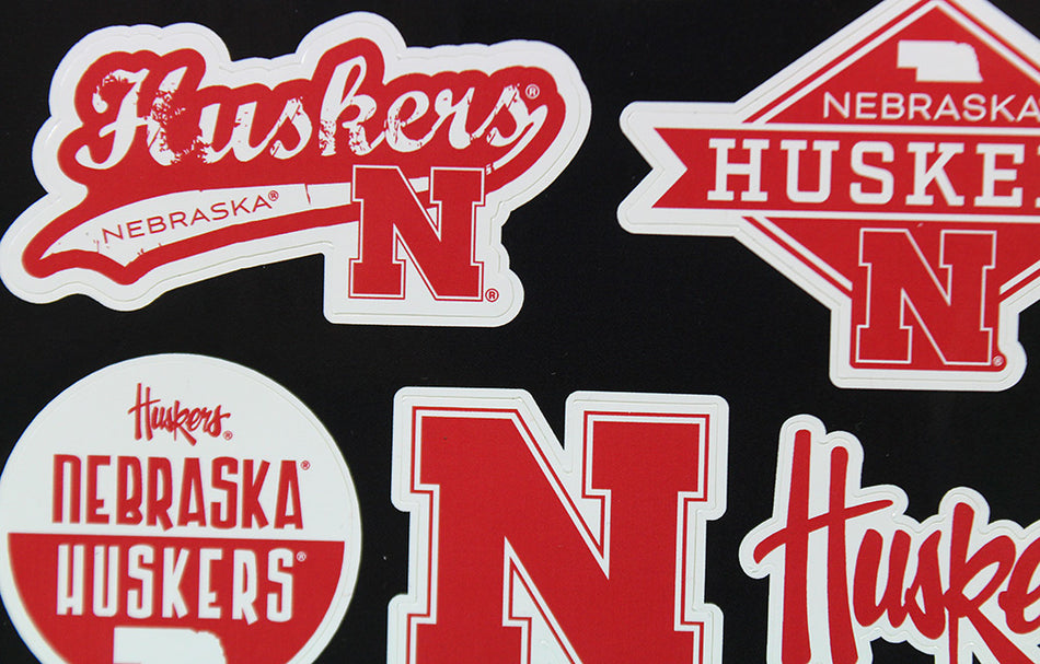 Nebraska 5 Piece Decal Sheet