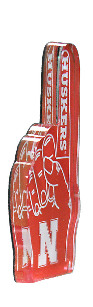 Nebraska Number One Fan Finger Fridge Magnet