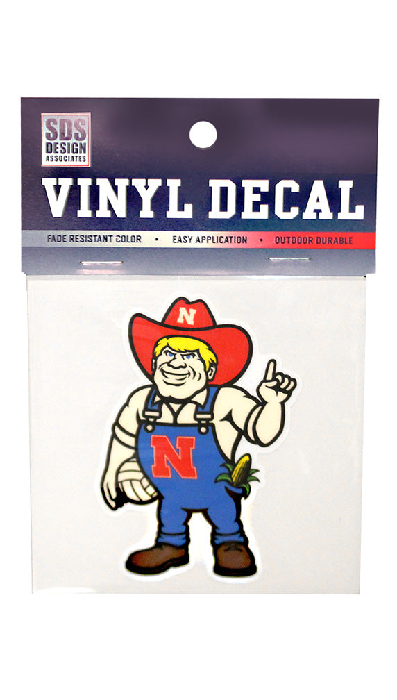 NEW HERBIE!  Volleyball Herbie Husker 3 Inch Decal