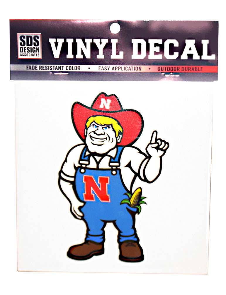 NEW HERBIE!  Herbie Husker 6 Inch Decal