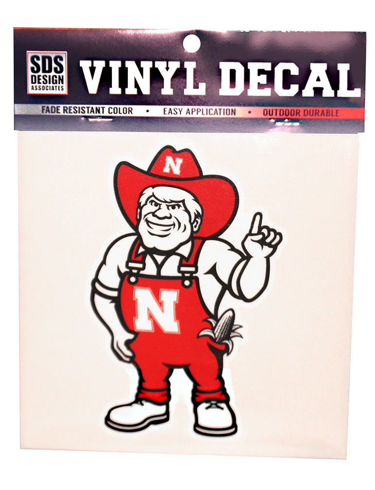 NEW HERBIE!  Crimson Herbie Husker 6 Inch Decal