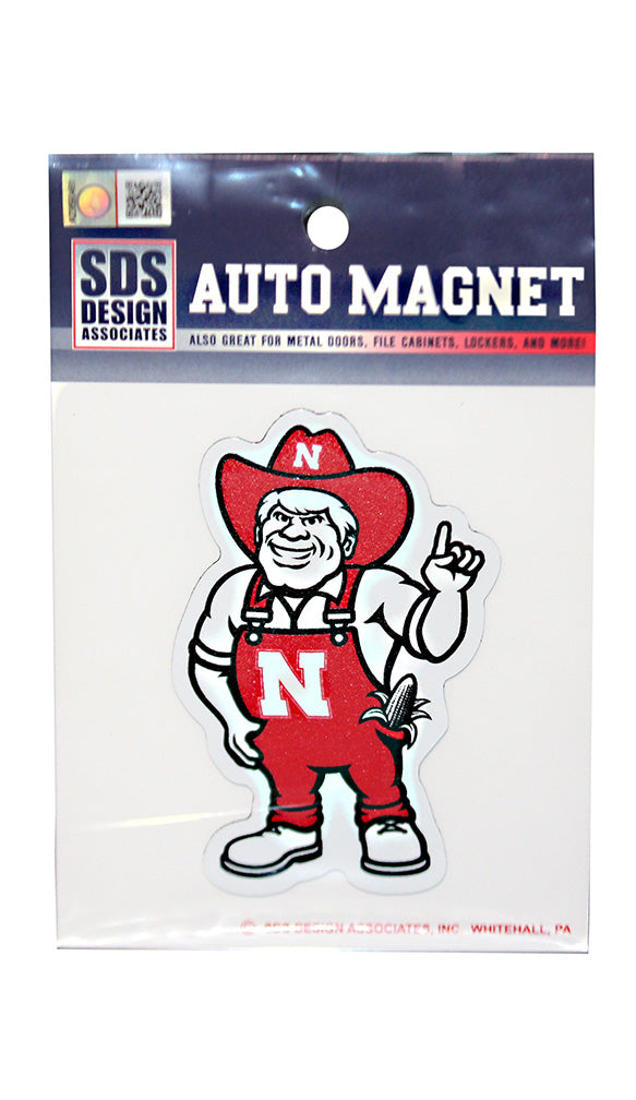 NEW HERBIE!  Crimson Herbie Husker Magnet
