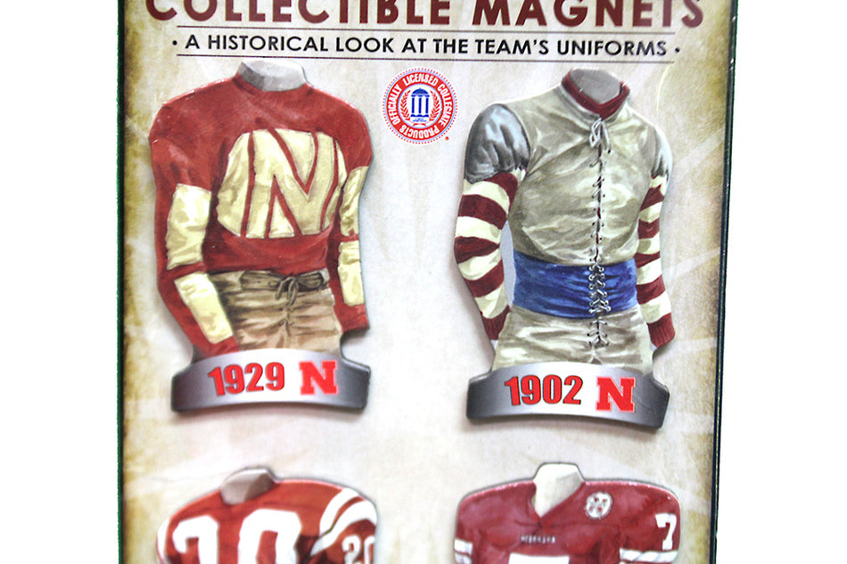 Cornhuskers Uniforms History Magnets