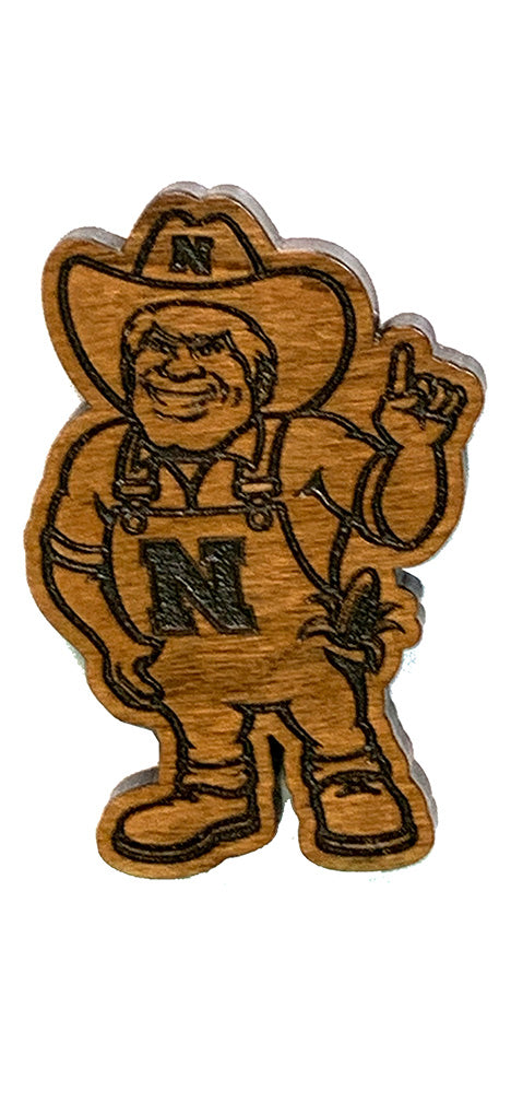 Herbie Husker Cherrywood Magnet