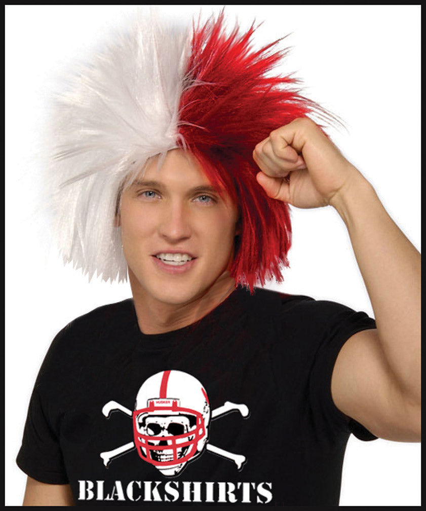 Red/White Crazy Wig