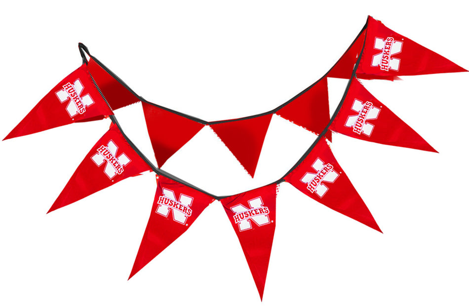Husker Party Flags - 30 Foot Strand