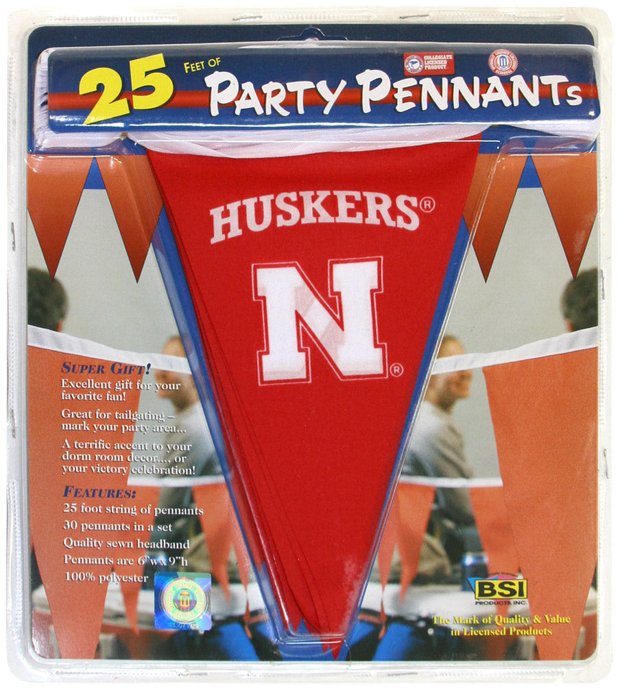 Husker Party Flag String