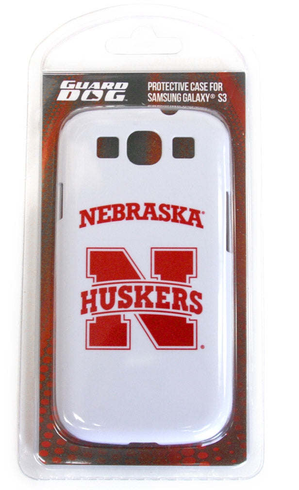 White Samsung Gal S3 N Huskers Case