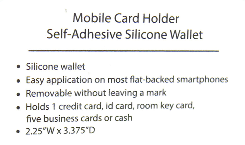 Cell Phone Wallet Husker Card Holder - Red