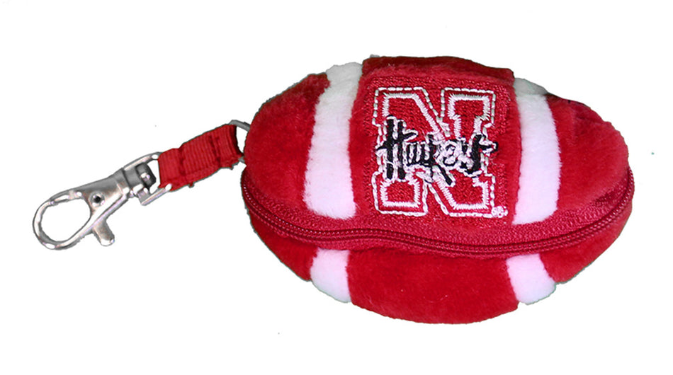 Nebraska Bear Clip Zipper Football