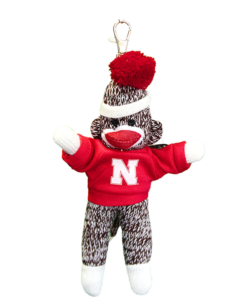 N Husker Sock Monkey Clip