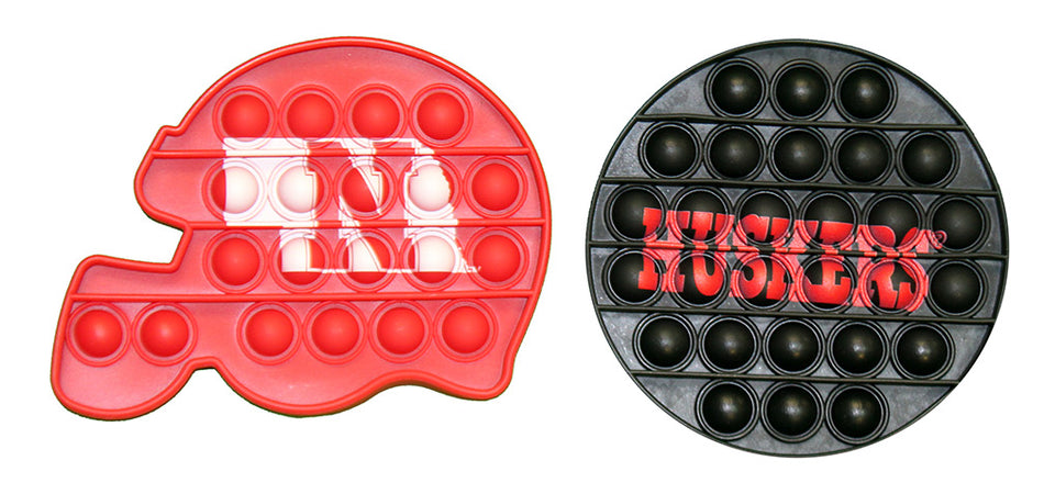 Nebraska Helmet N Huskers Push Itz - 2 Pack