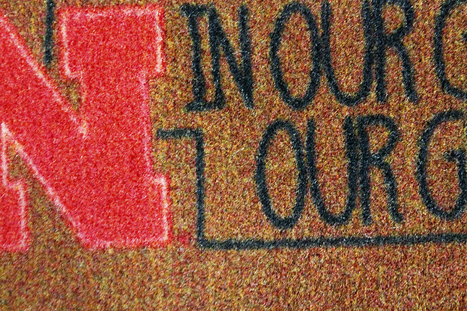 Nebraska Go Big Red Football Rug