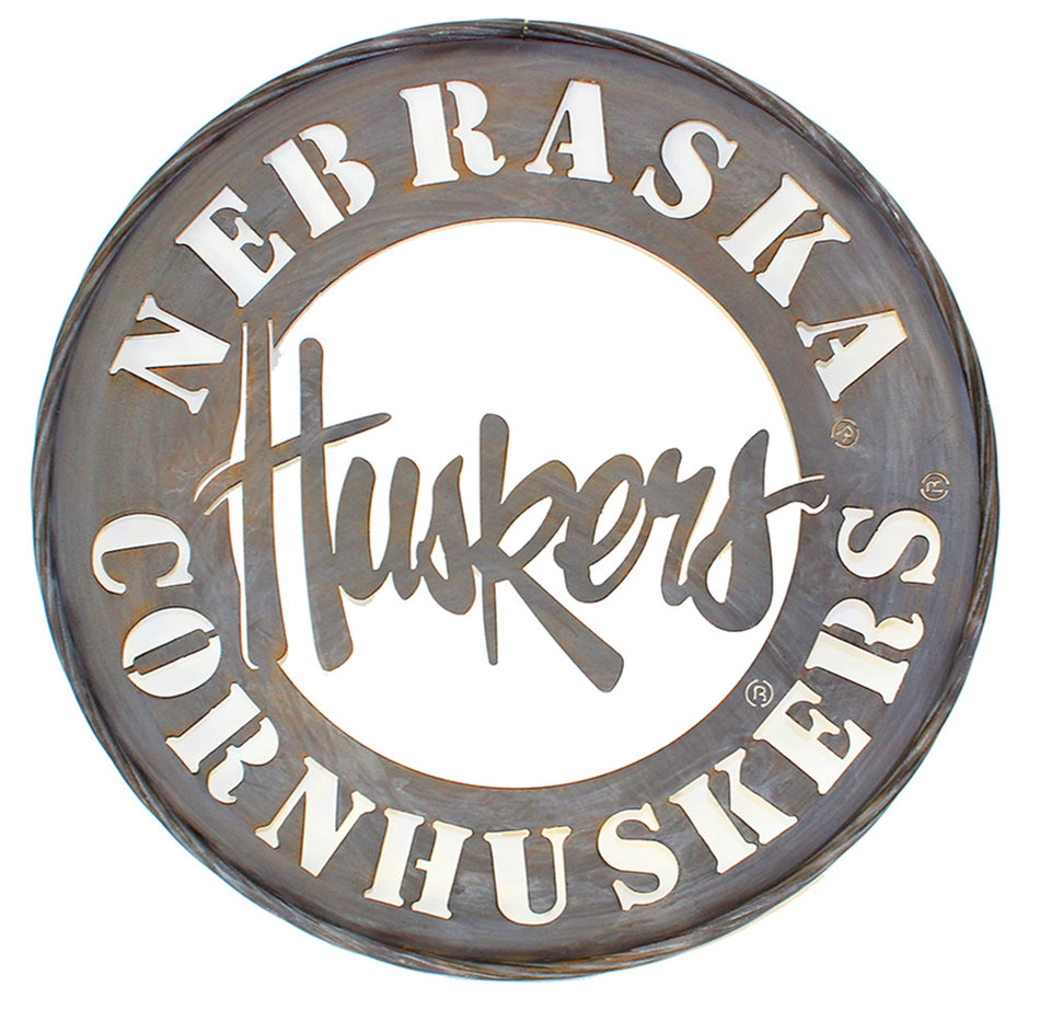 N Husker Metal Wall Sign