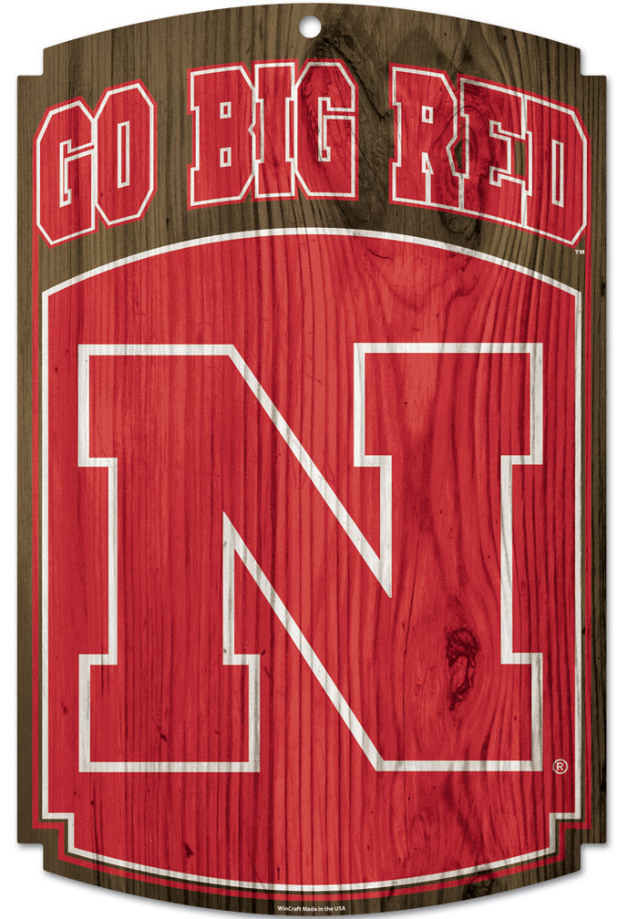 Go Big Red Wood Sign