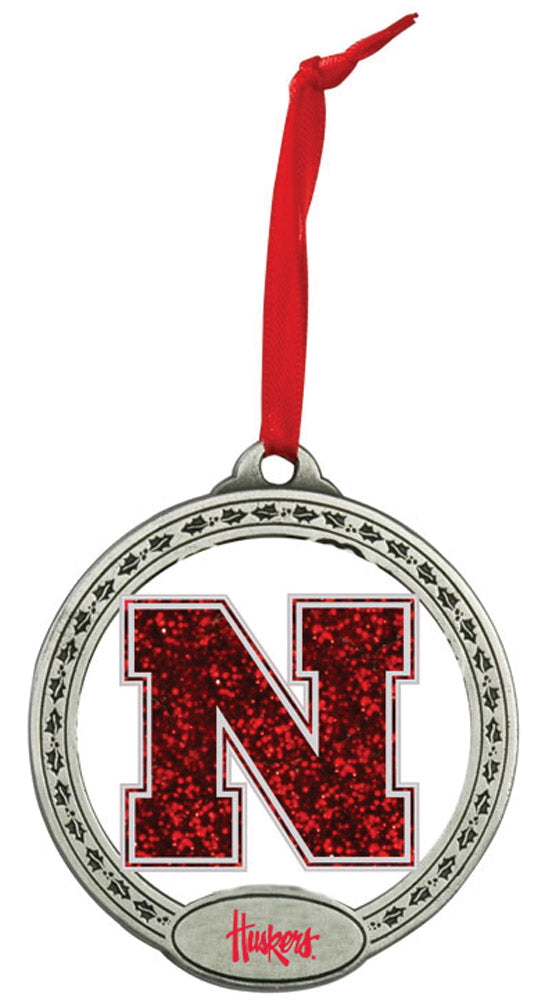 Heavy Pewter Color Filled Iron N Ornament