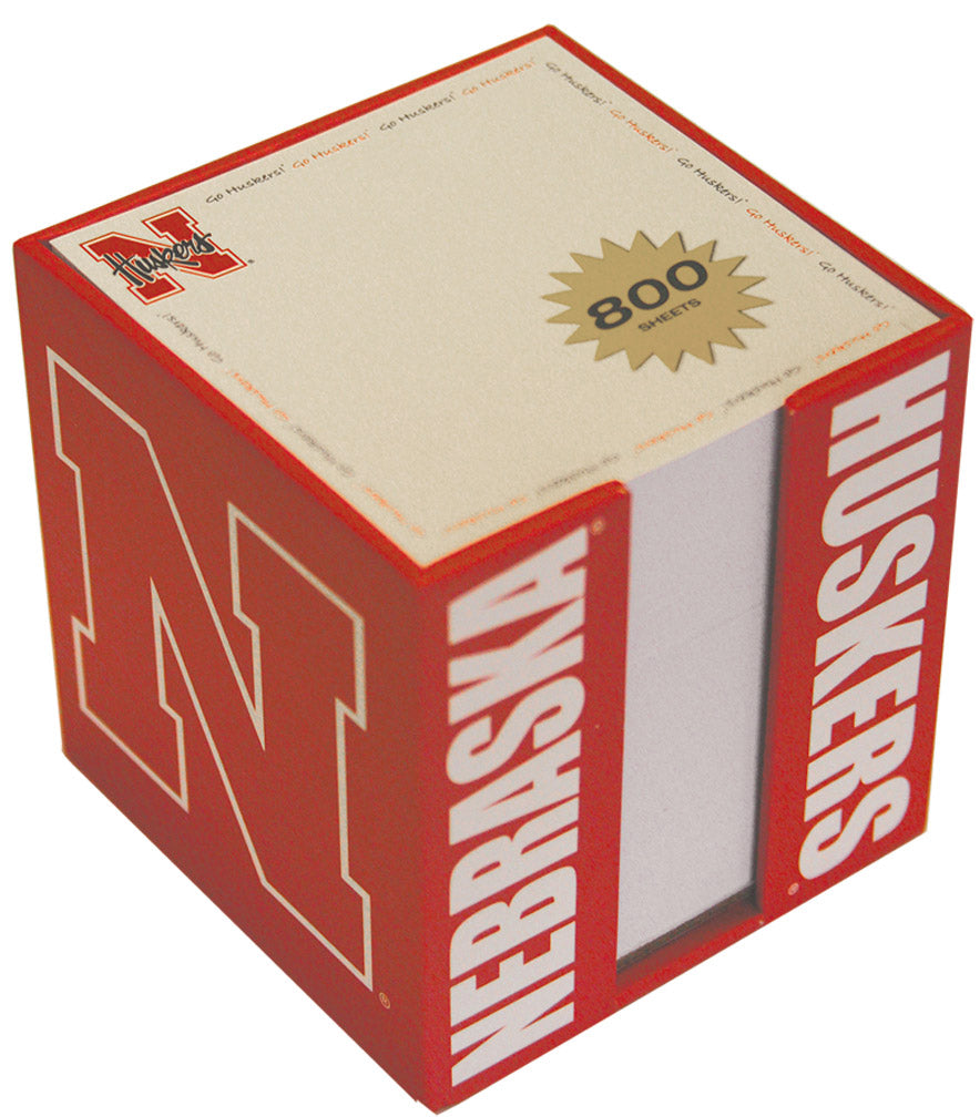 HUSKER NOTE CUBE & CONTAINER