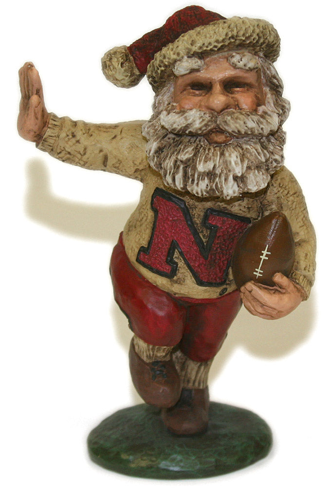 Bert Anderson Running Husker Santa Figurine