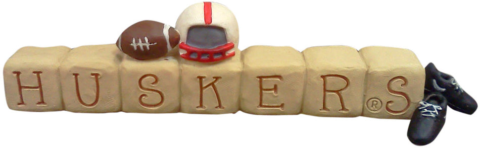 Huskers Blocks with Helmet Decor