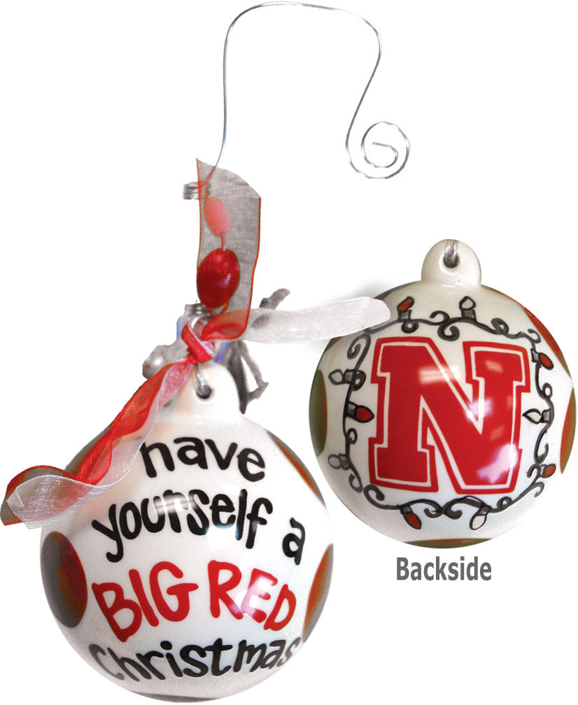 Ceramic Ball Christmas Ornament