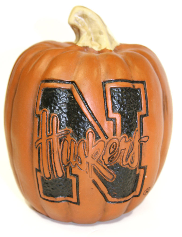 Nebraska Decorative Resin Pumpkin