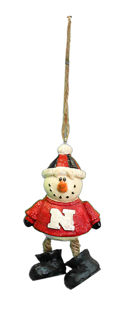 Husker Snowman Ornament