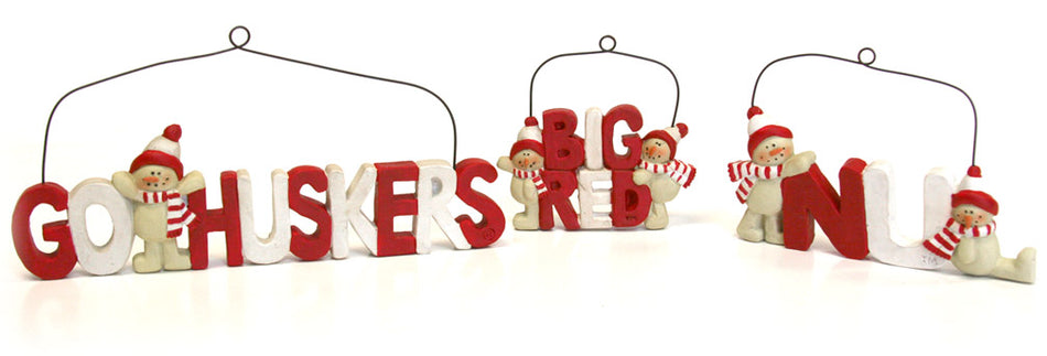 Husker Cheers Snowmen Set