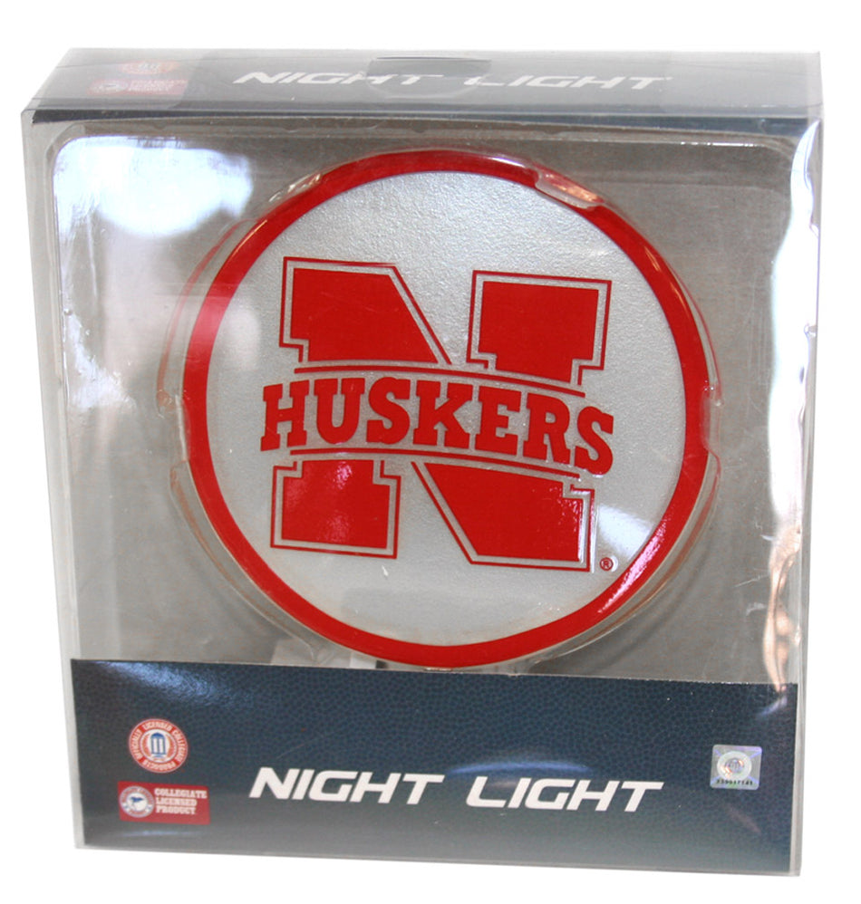 N Huskers Glass Night Light