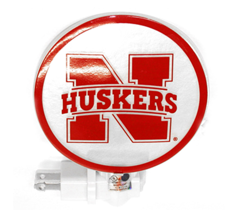 N Huskers Glass Night Light
