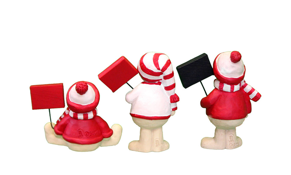 Husker Signs Snowmen Set