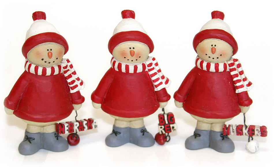 Husker Bells Snowmen Set