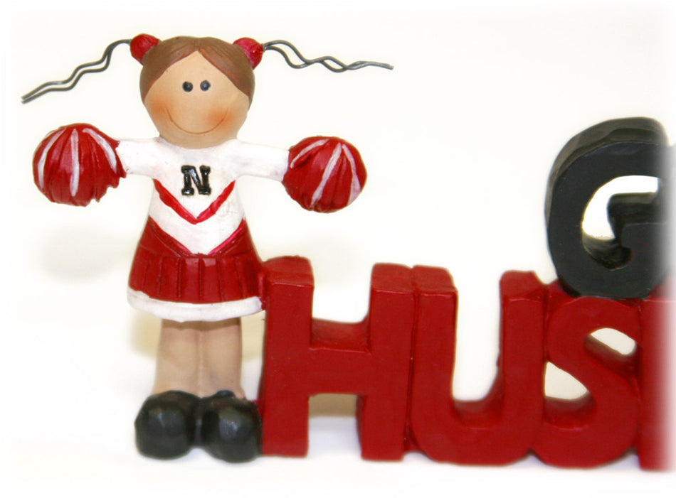 Go Huskers Cheerleader