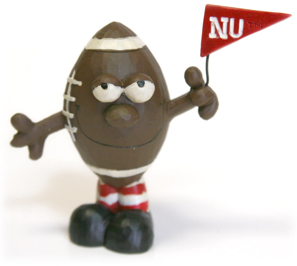 Mellow Husker Football with Pennant