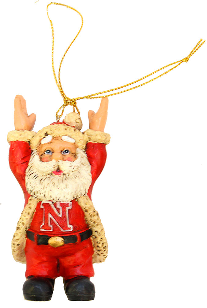 Touchdown Husker Santa Ornament