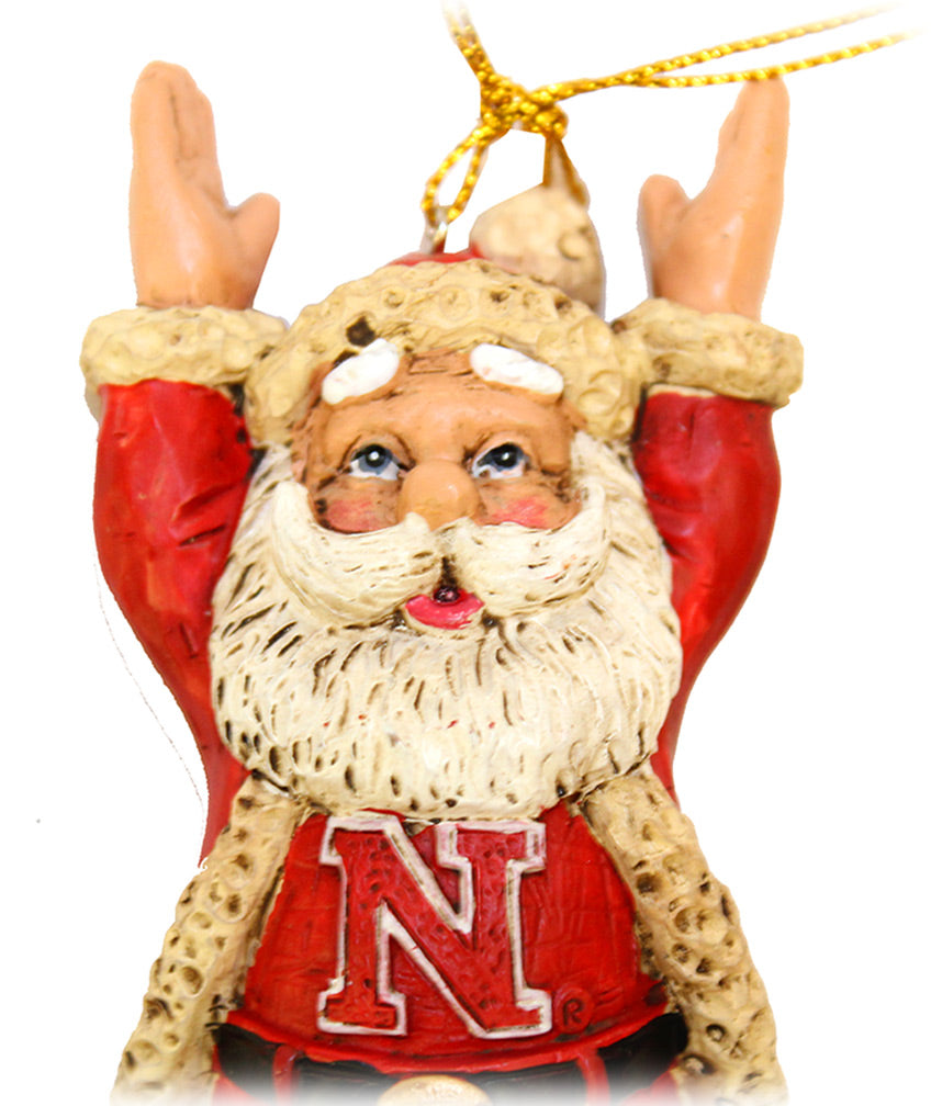 Touchdown Husker Santa Ornament