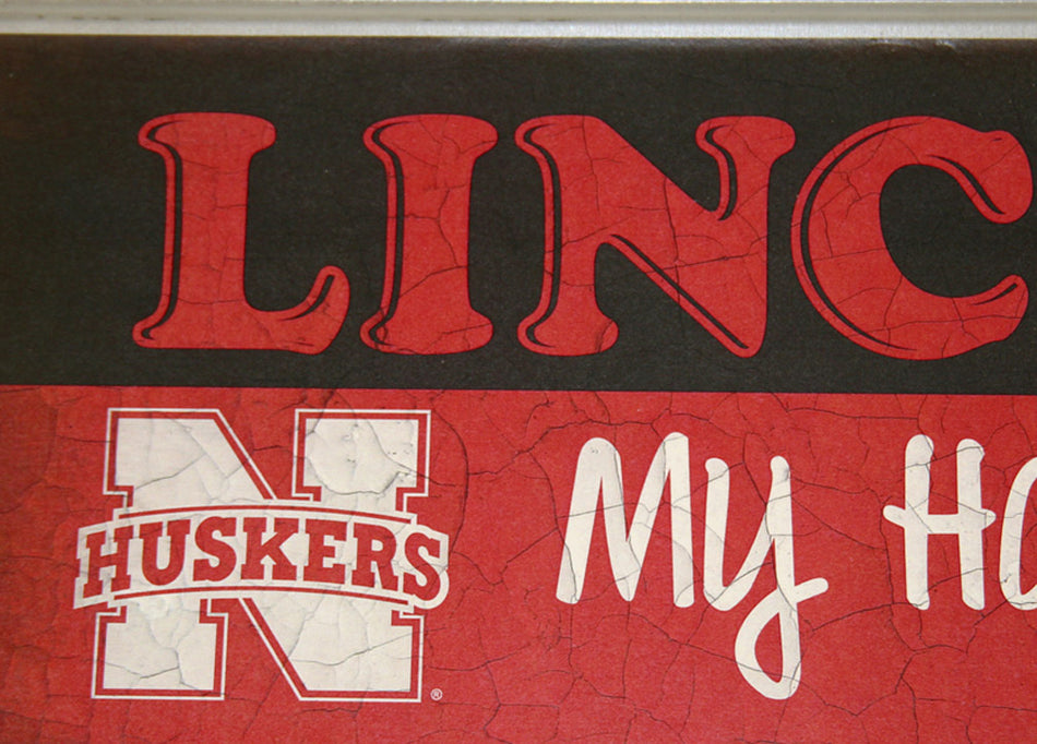 Lincoln My Happy Place Small Tin Sign