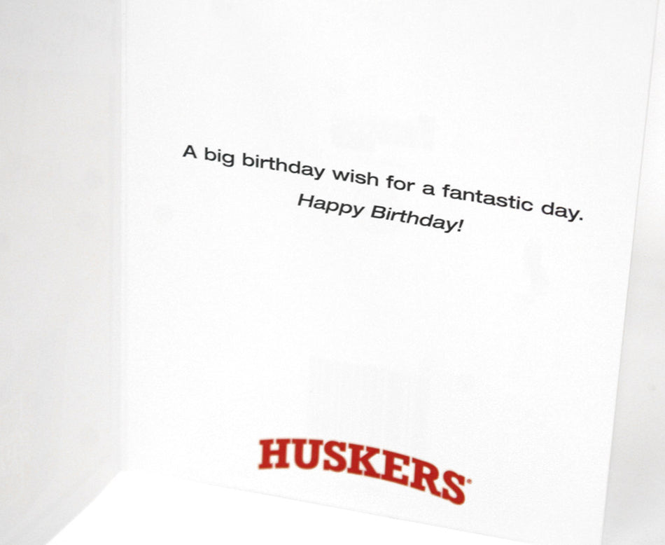 Birthday Card Husker Cupcake