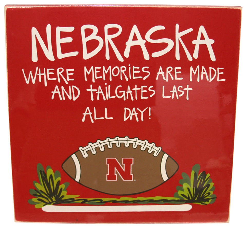 Nebraska Tailgate Sign
