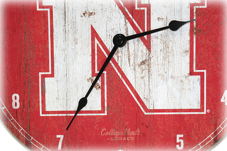 Nebraska N Wall Clock