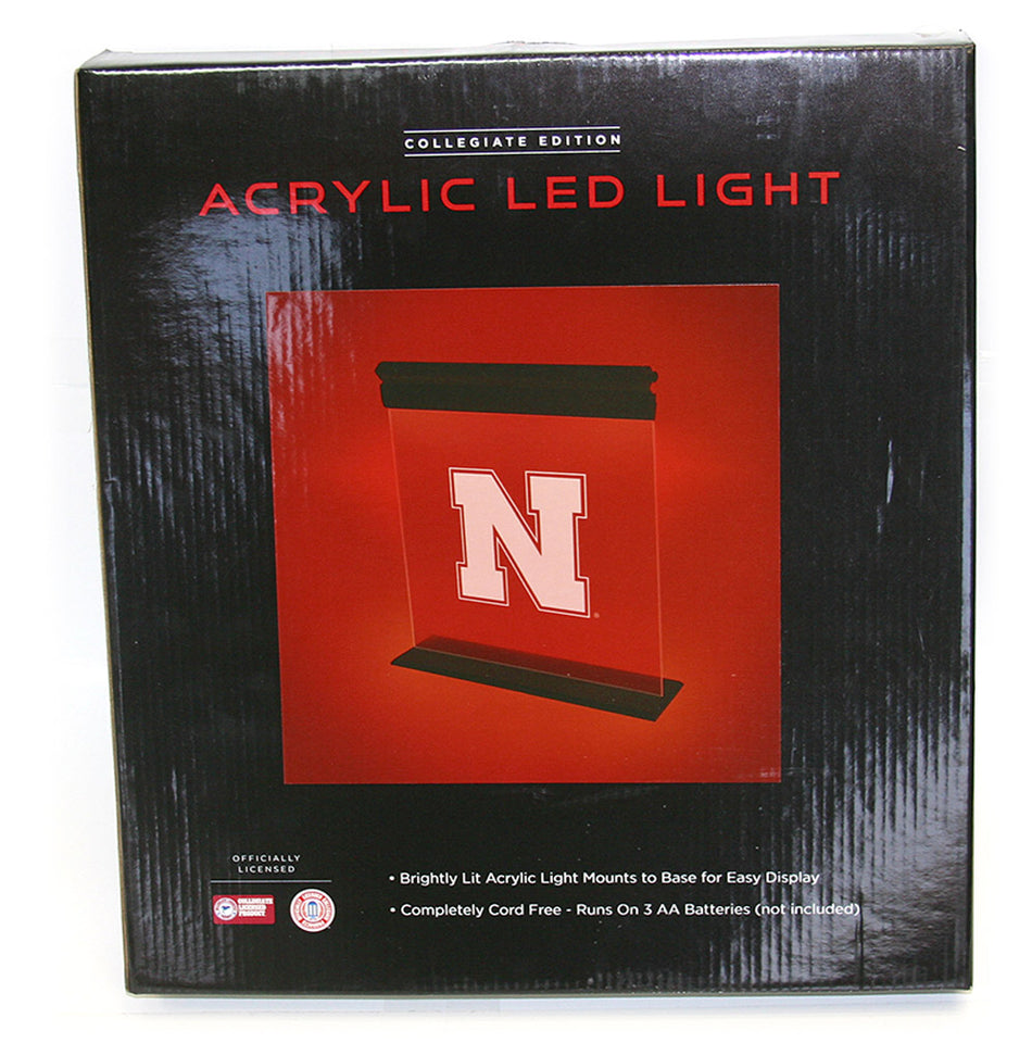 Nebraska N Acrylic LED Sign