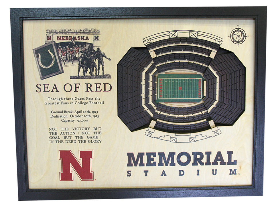 Memorial Stadium 3D Commemorative Display