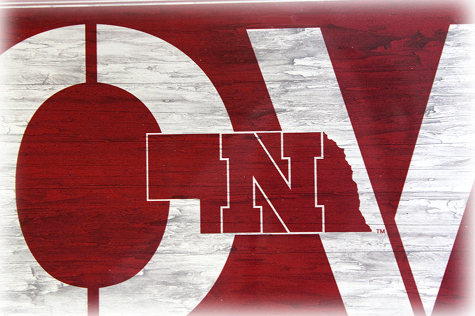 Love Nebraska State Wooden Sign
