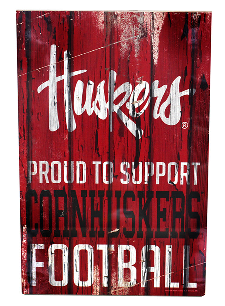Huskers Pride Wood Sign