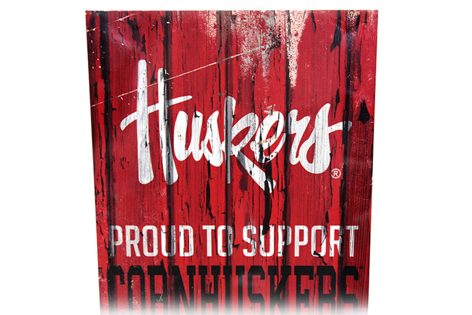 Huskers Pride Wood Sign